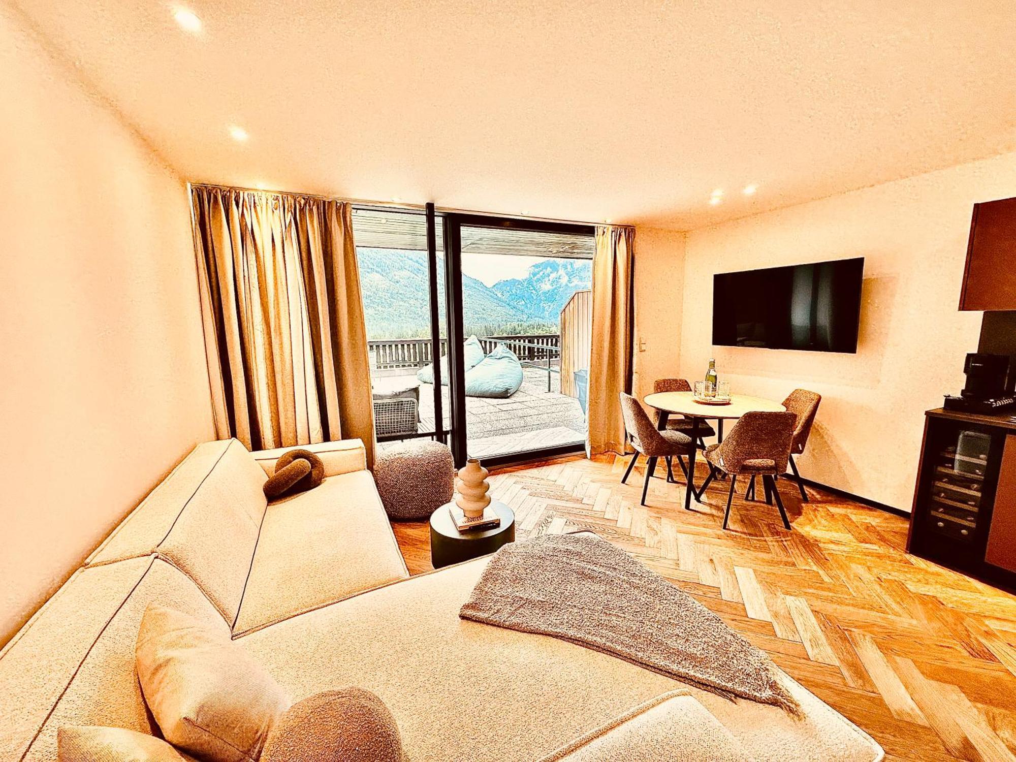 Das Alpenzeit Appartement Mit Just Private Terrasse (Adults Only) باد اوسي المظهر الخارجي الصورة