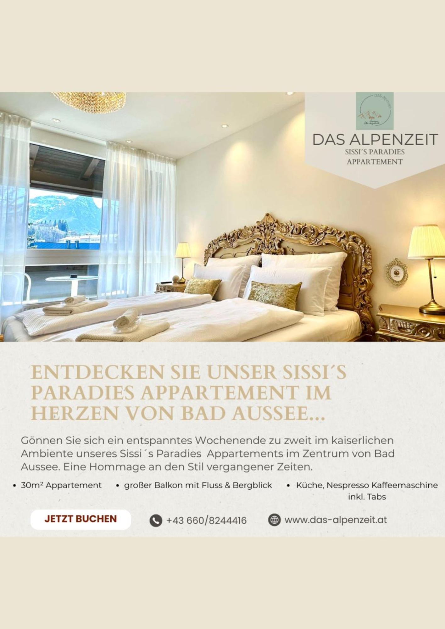 Das Alpenzeit Appartement Mit Just Private Terrasse (Adults Only) باد اوسي المظهر الخارجي الصورة