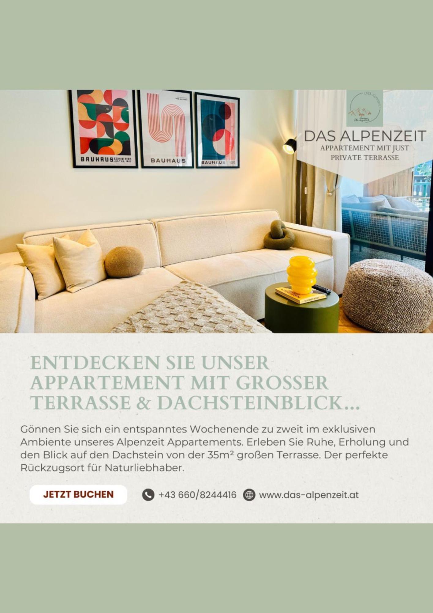 Das Alpenzeit Appartement Mit Just Private Terrasse (Adults Only) باد اوسي المظهر الخارجي الصورة