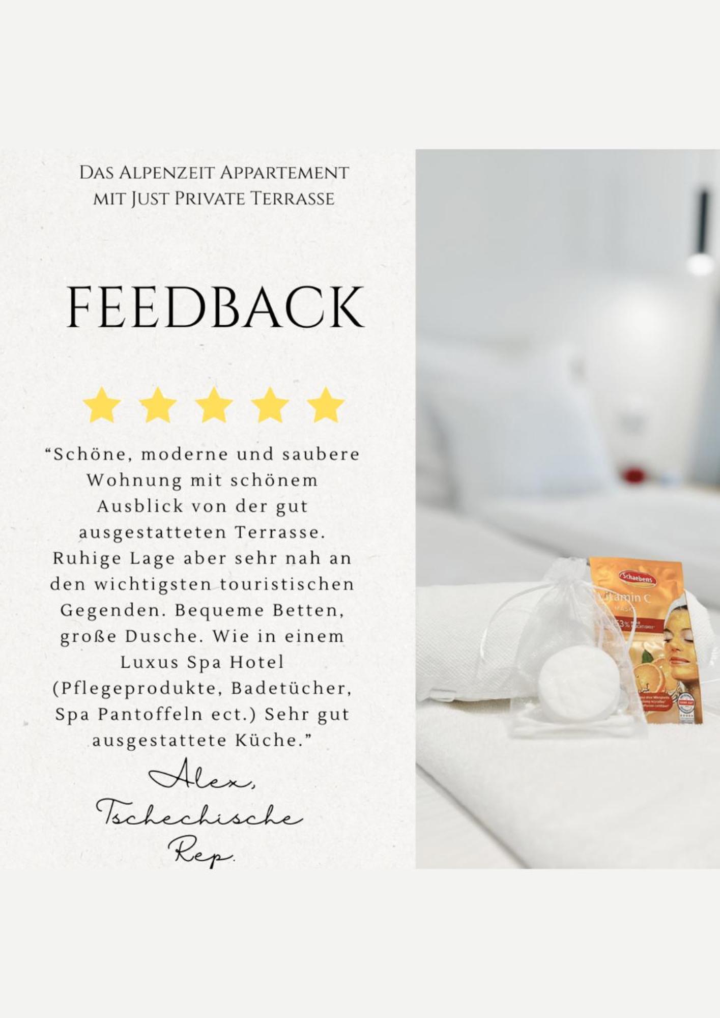 Das Alpenzeit Appartement Mit Just Private Terrasse (Adults Only) باد اوسي المظهر الخارجي الصورة