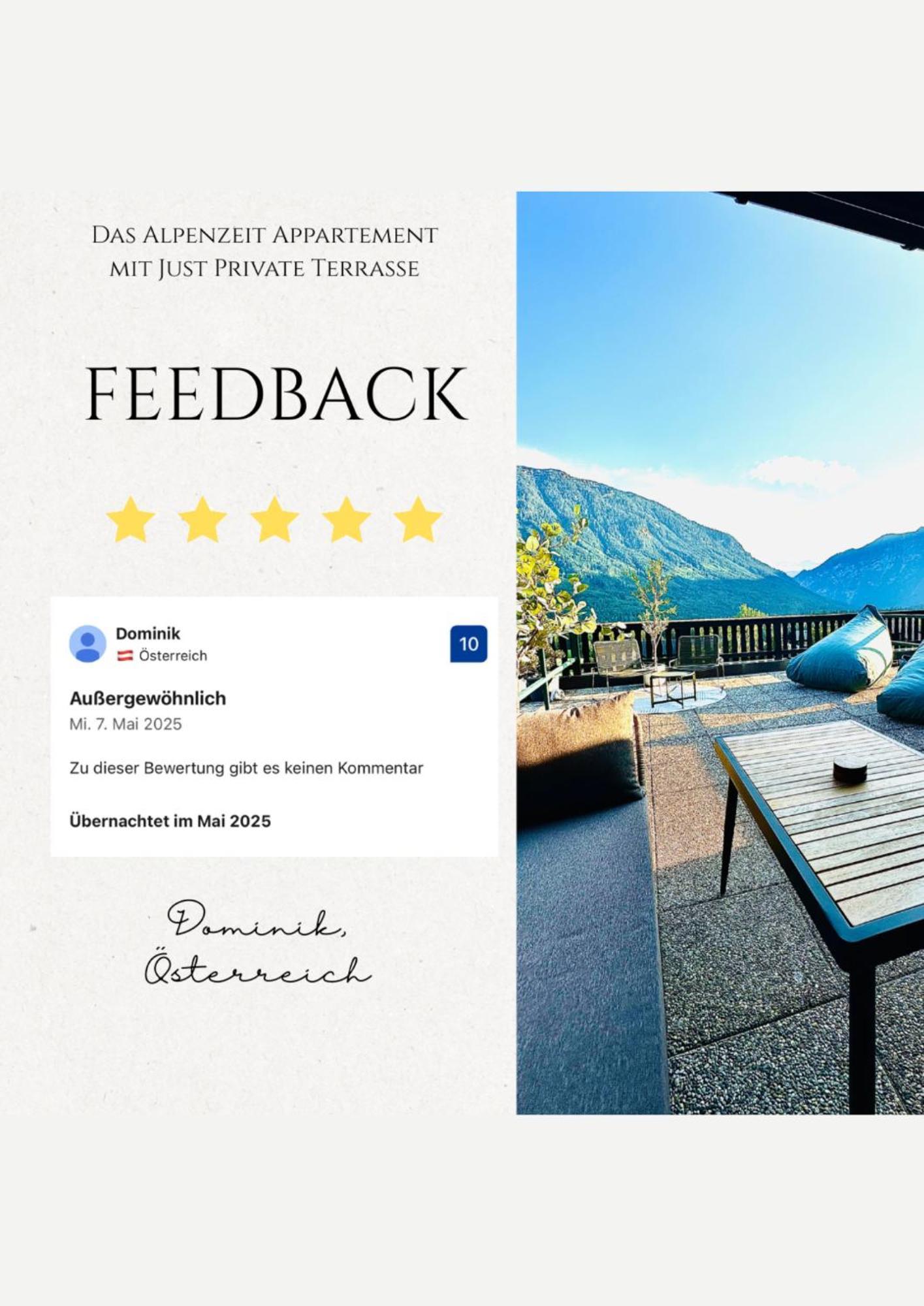 Das Alpenzeit Appartement Mit Just Private Terrasse (Adults Only) باد اوسي المظهر الخارجي الصورة